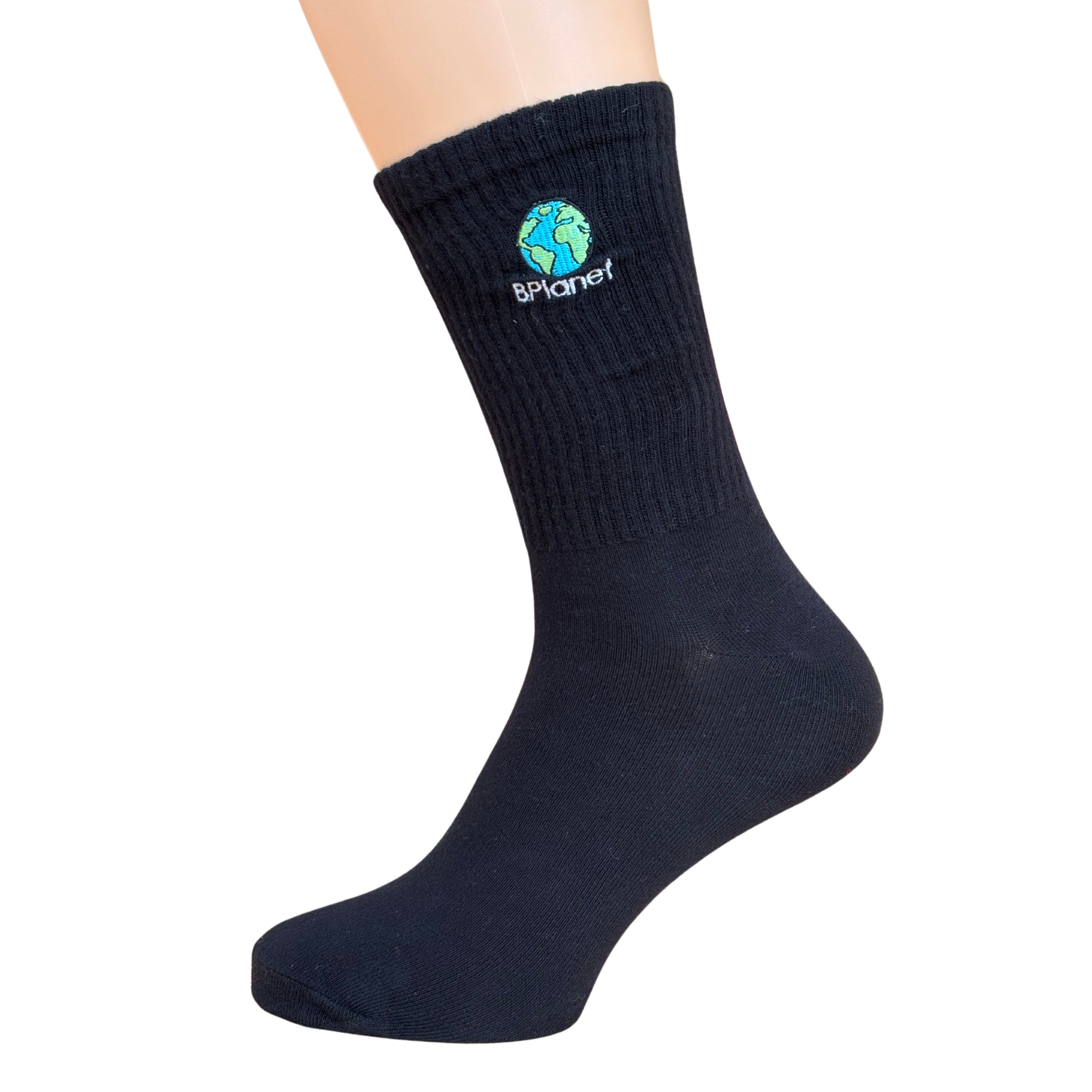 5 Paar Premium Baumwollsocken - BPlanet Premium Socks (Weiß/Schwarz)